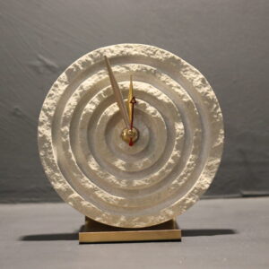 Sandstone square desk clock(mountain collection )