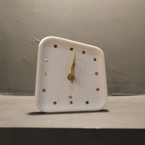ITALIAN MARBLE 3D CLOCK 5 X 5 INCH
