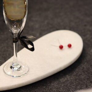 Wave style Marble Platter